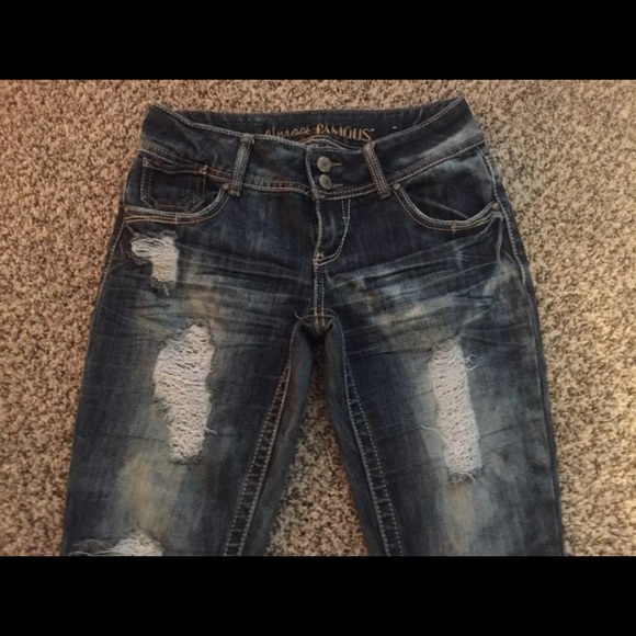 Almost Famous Denim - Almost Famous Distressed Jeans Sz 5